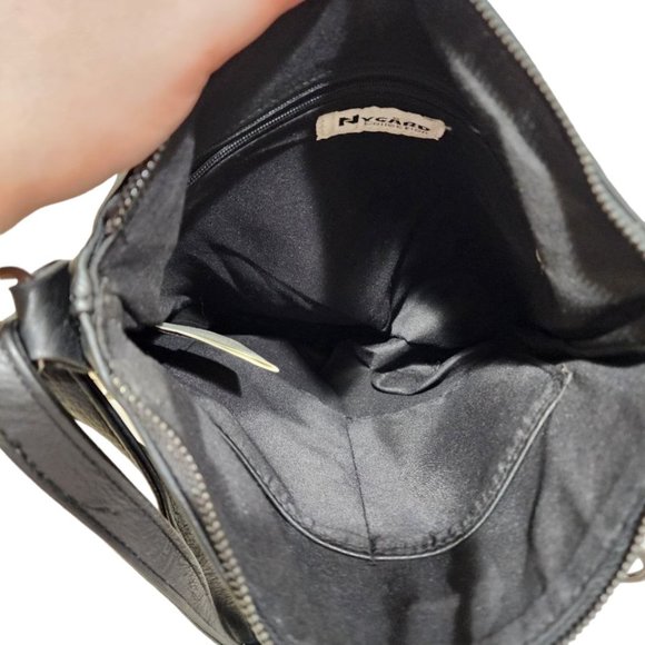 Peter Nygard Women's Leather Black Shoulder Bag - Picture 4 of 13